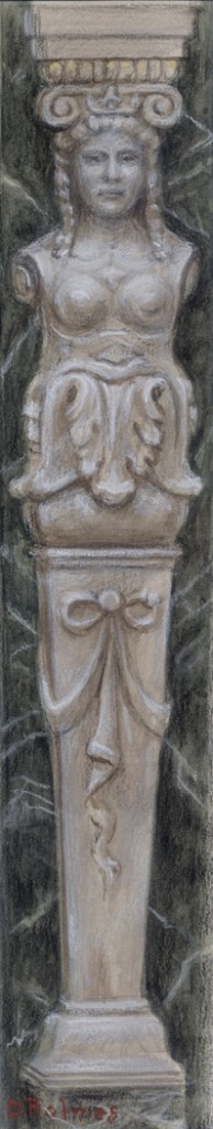 Caryatid from Davenport Hotel Lobby Fireplace